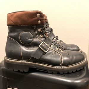 Gucci combat buckled boots